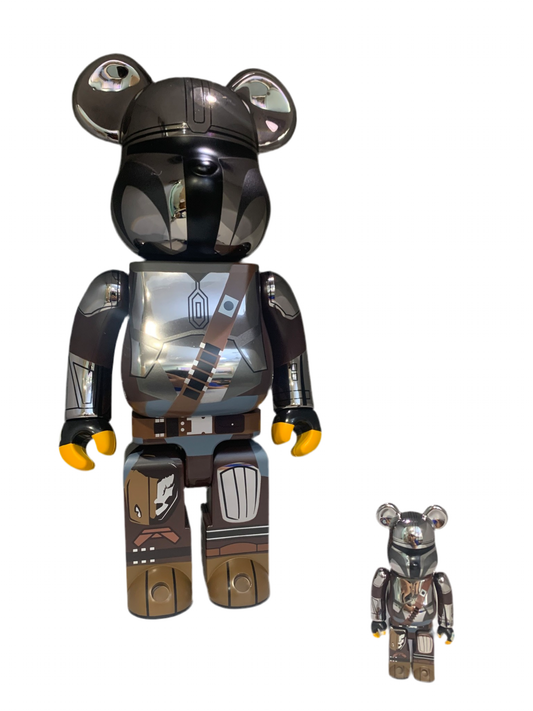 Bearbrick Star Wars The Mandalorian 100% & 400% Set