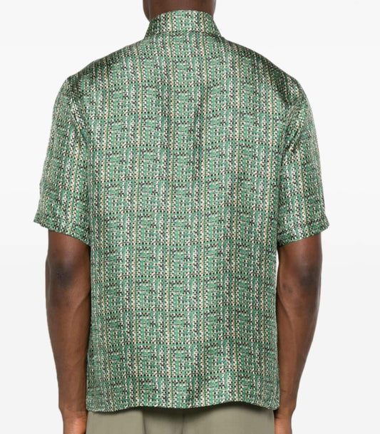 FENDI
abstract-print silk shirt