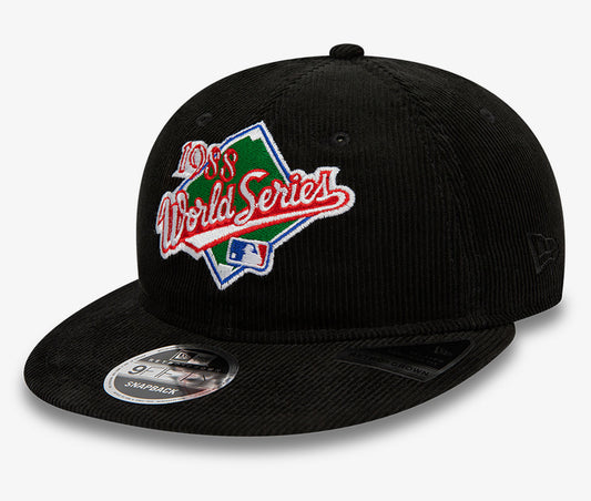 MLB World Series 1988 Patch Black Retro Crown Snapback Cap