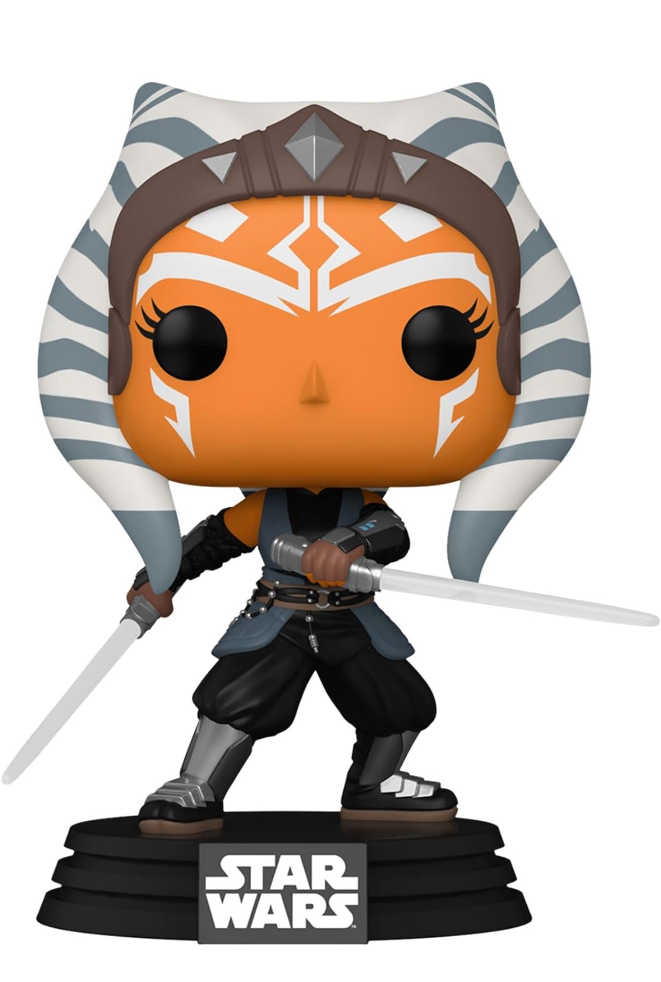 Funko Pop! Star Wars: The Mandalorian - Ahsoka with Lightsabers Vinyl Bobblehead