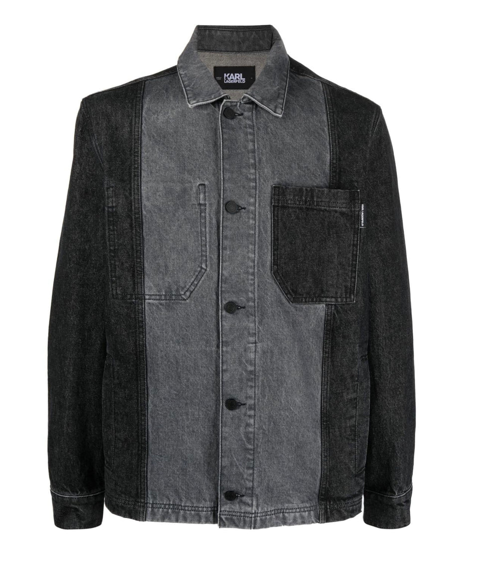 KARL LARGERFELD Color-block denim jacket