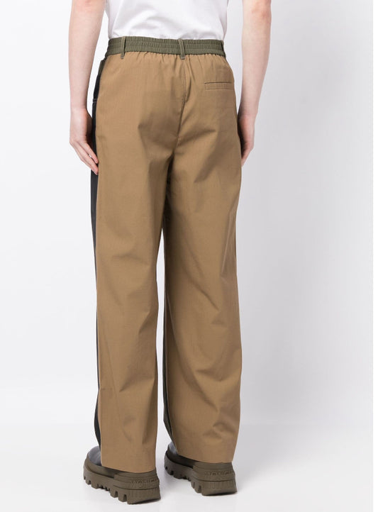 Feng Chen Wang Double-waistband detail trousers