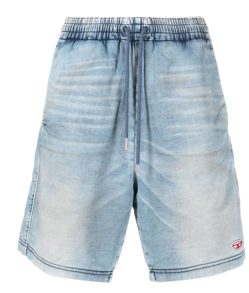 Diesel Logo-patch denim shorts