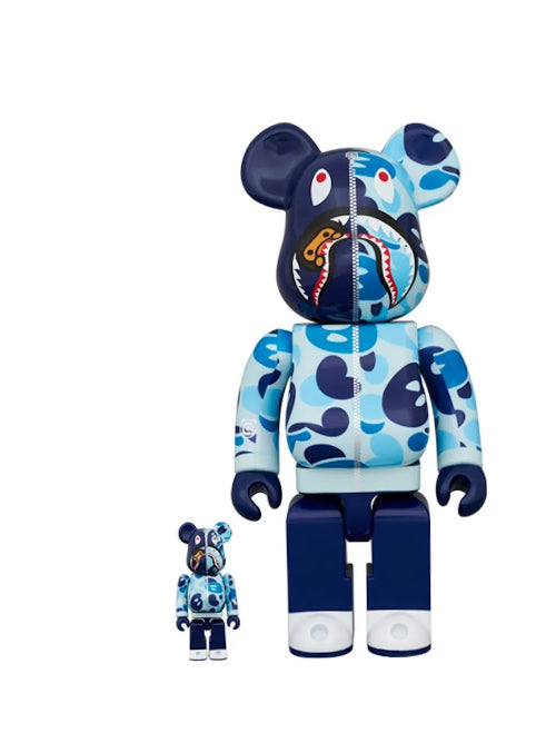 Bearbrick x BAPE Baby Milo(R) Camo Shark 100% & 400% Set
Blue