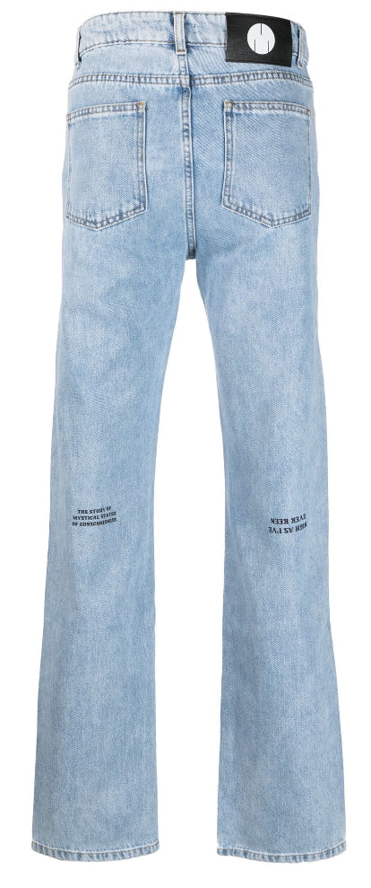 MSFTSrep Logo-patch straight-leg jeans