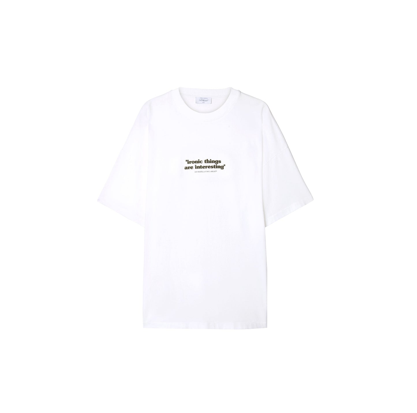 Off-White
Ironic quote-print cotton T-shirt