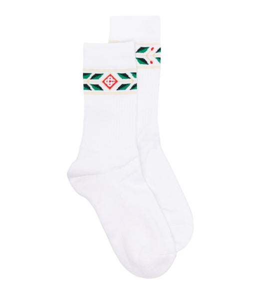 Casablanca Laurel logo intarsia-socks