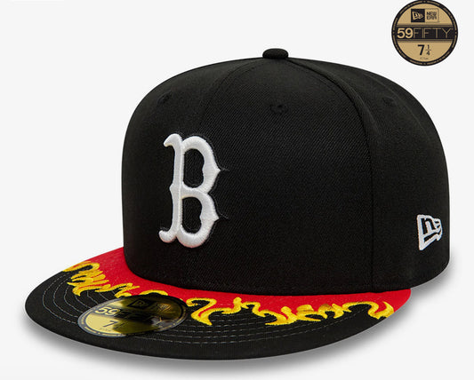 Boston Red Sox MLB Flame Visor
Black Fitted Cap