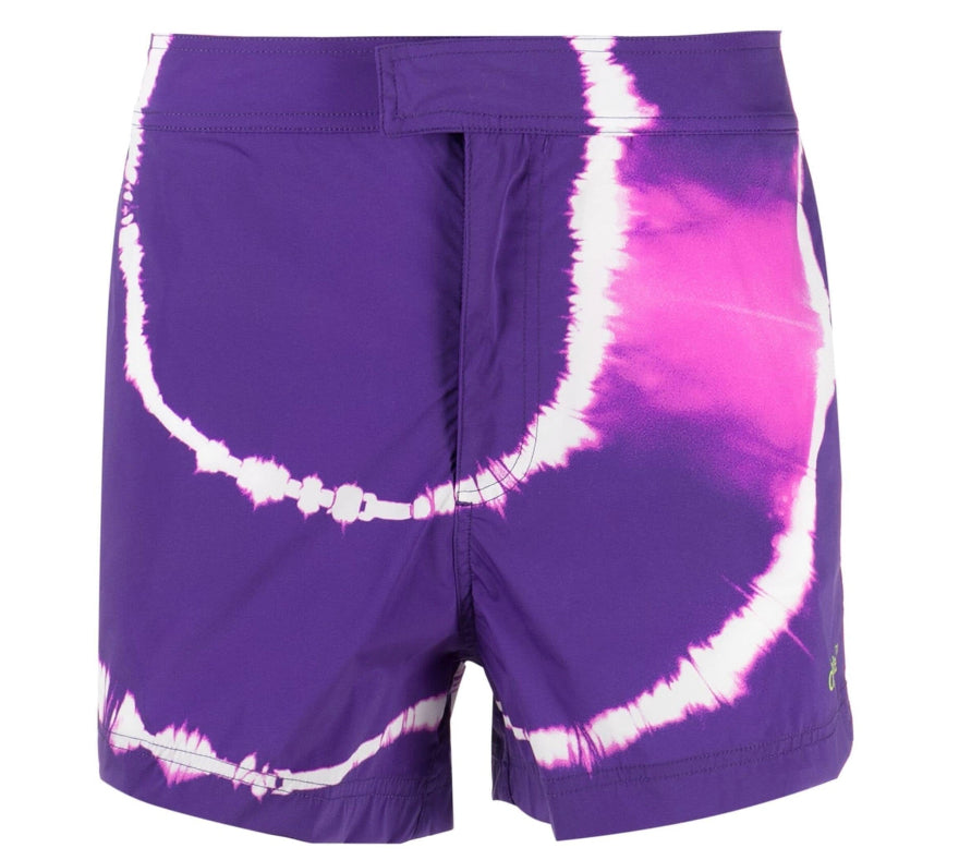 Off-White tie-dye printed shorts