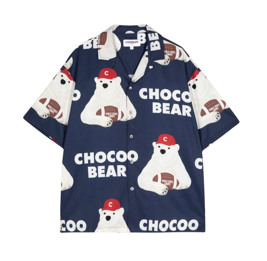 CHOCOOLATE Bear-print shirt