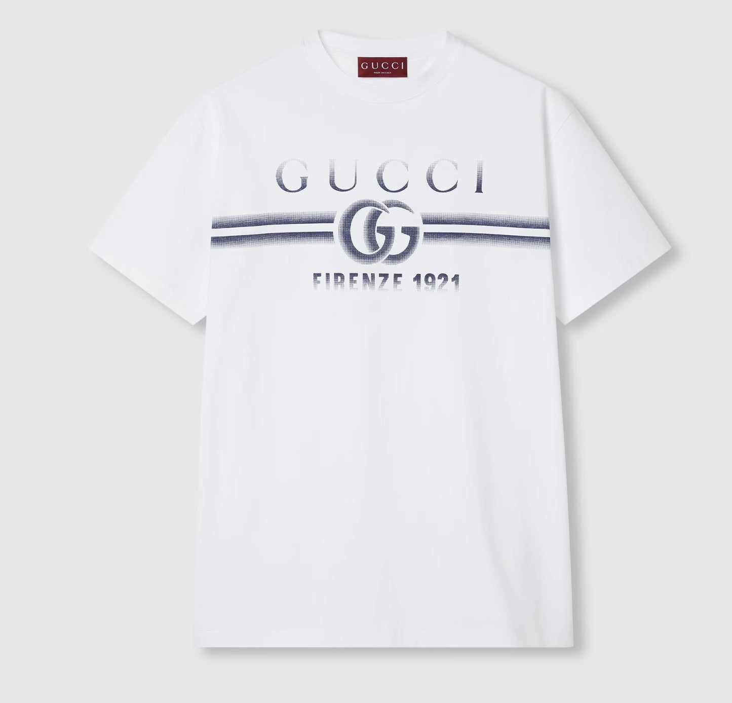 COTTON JERSEY T-SHIRT WITH GUCCI PRINT