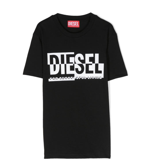 Diesel Kids logo-print cotton T-shirt