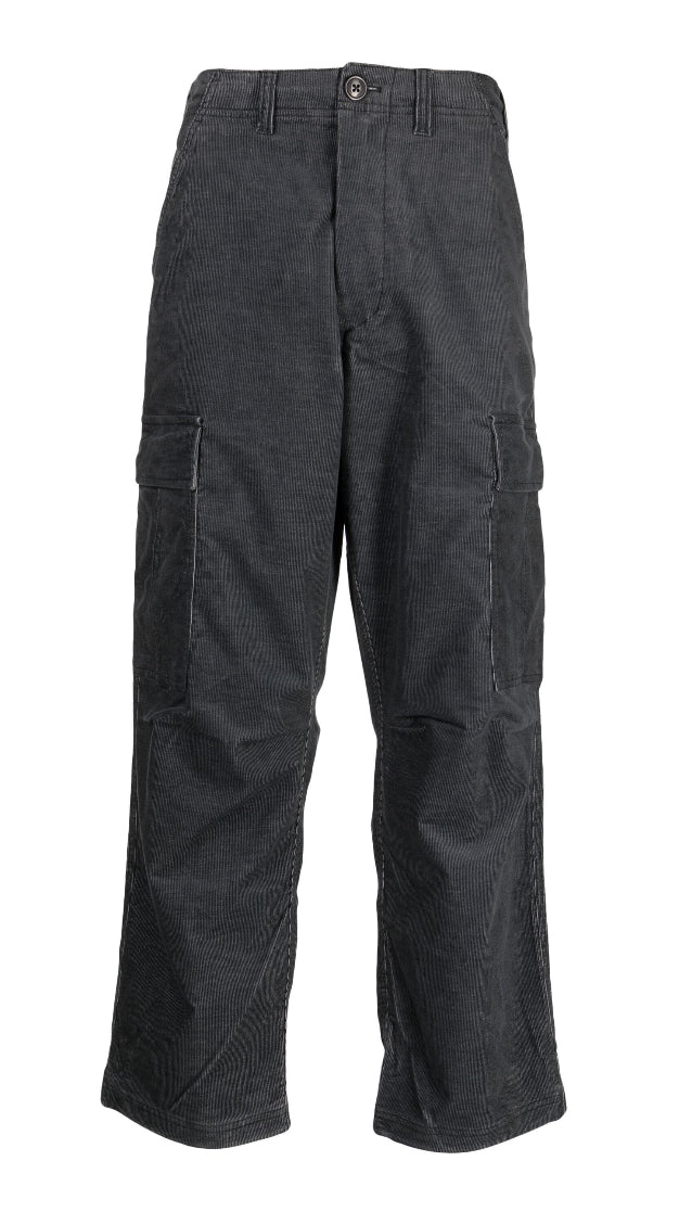 CHOCOOLATE Logo-appliqué corduroy cargo pants