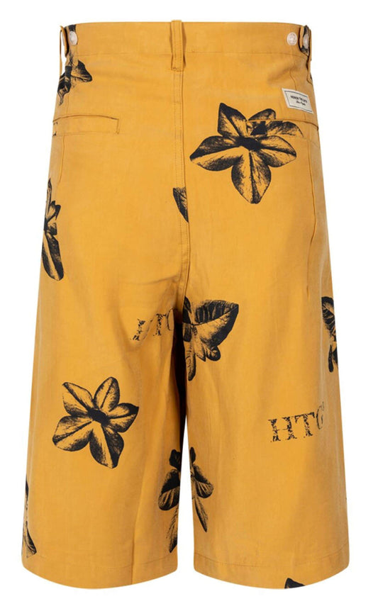 Honor The Gift
Tobacco floral-print Bermuda shorts