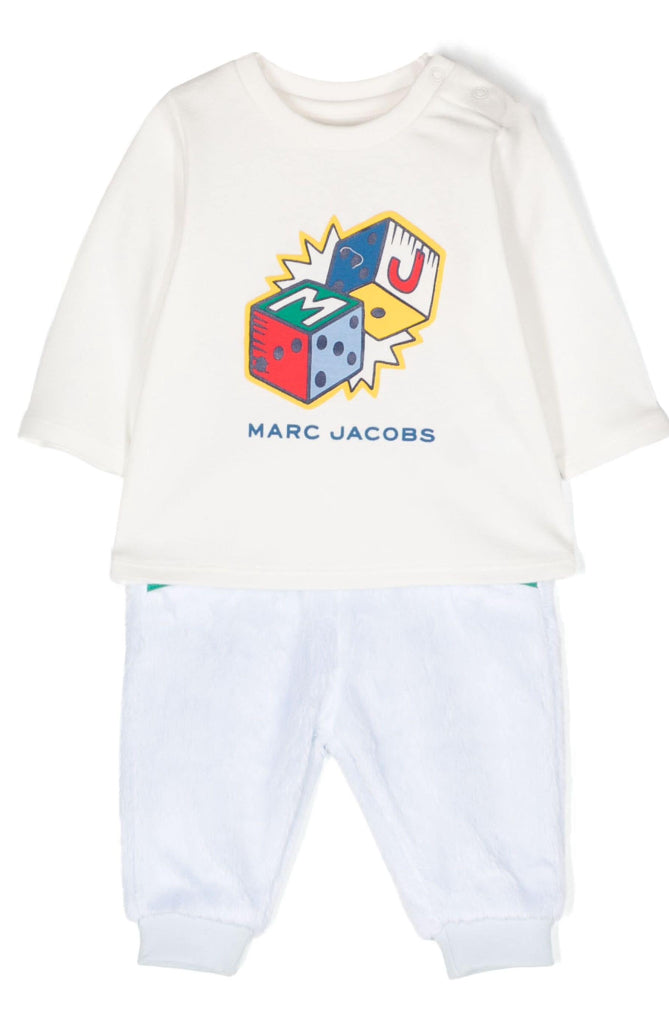 Marc Jacobs Kids logo-print cotton tracksuit set