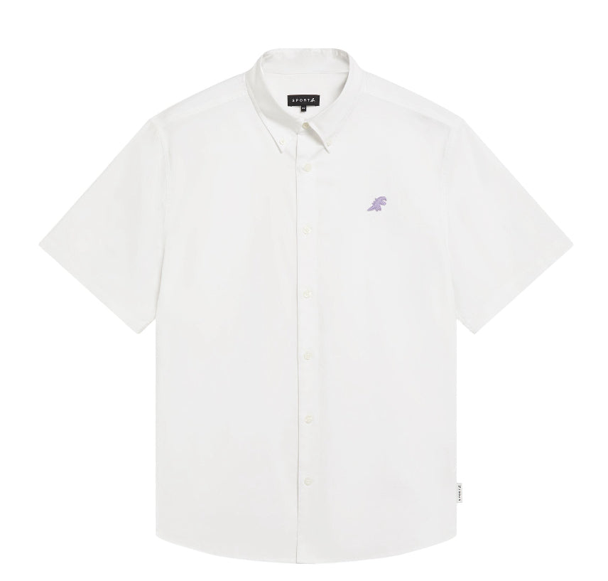 SPORT b. by agnès b.
Dino-embroidered cotton shirt