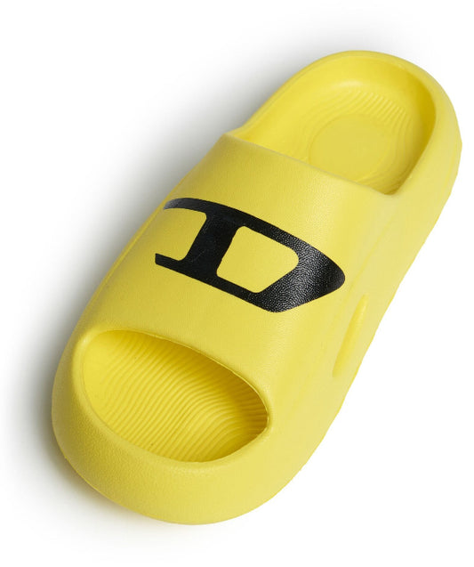 Diesel Kids logo-print chunky slides