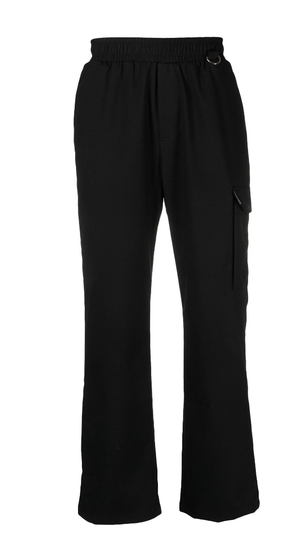 Family First
Elasticated-waist ring-detail trousers