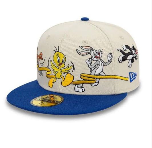 Multi Character Team Looney Tunes Light Beige 59fifty Fitted Cap