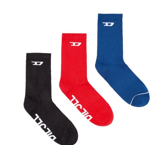 Diesel Logo-jacquard stretch-cotton socks