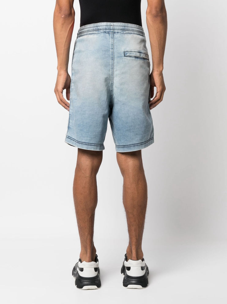 Diesel Logo-patch denim shorts