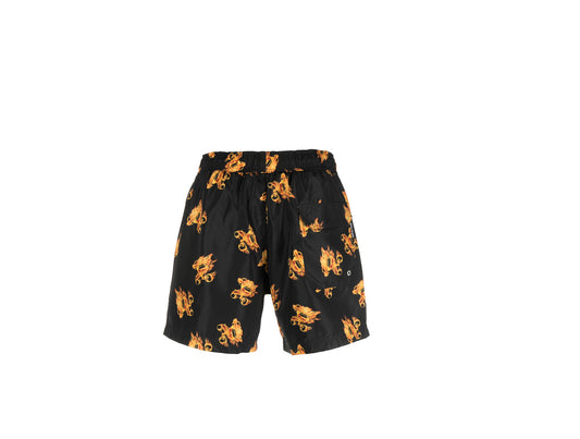 Palm Angels
Burning monogram-print swim shorts