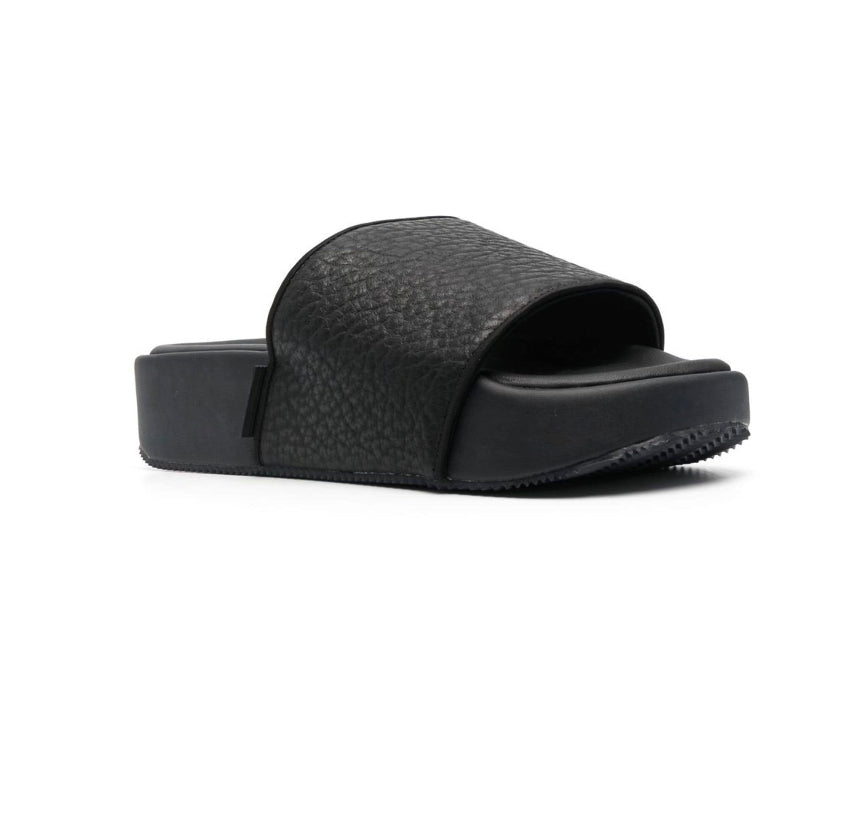 Y-3 Pebbled Open-toe slides