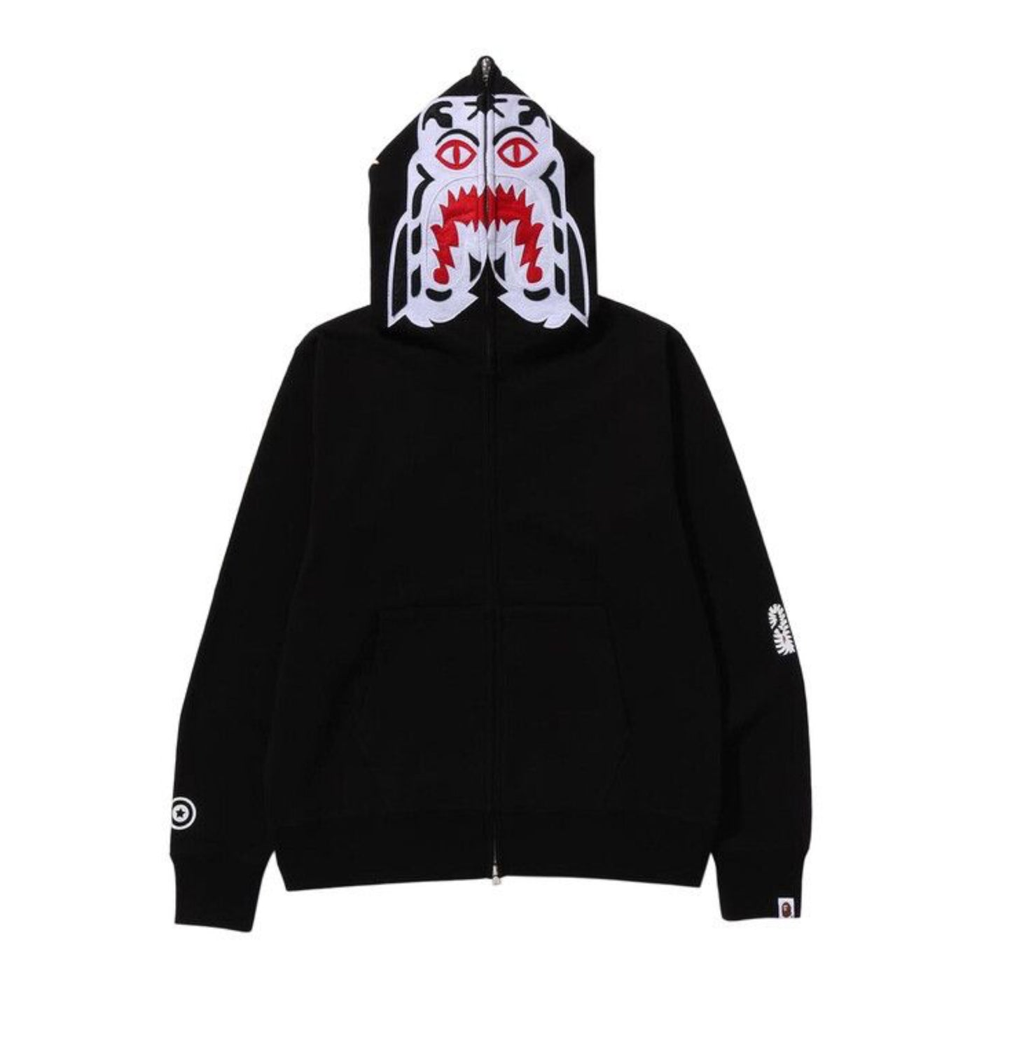 BAPE Tiger Full Zip Hoodie 'Black'