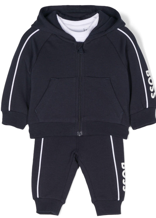 BOSS Kidswear logo-print tracksuit set