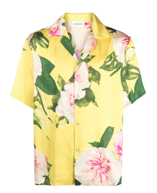 P.A.R.O.S.H. Floral-print short-sleeve shirt