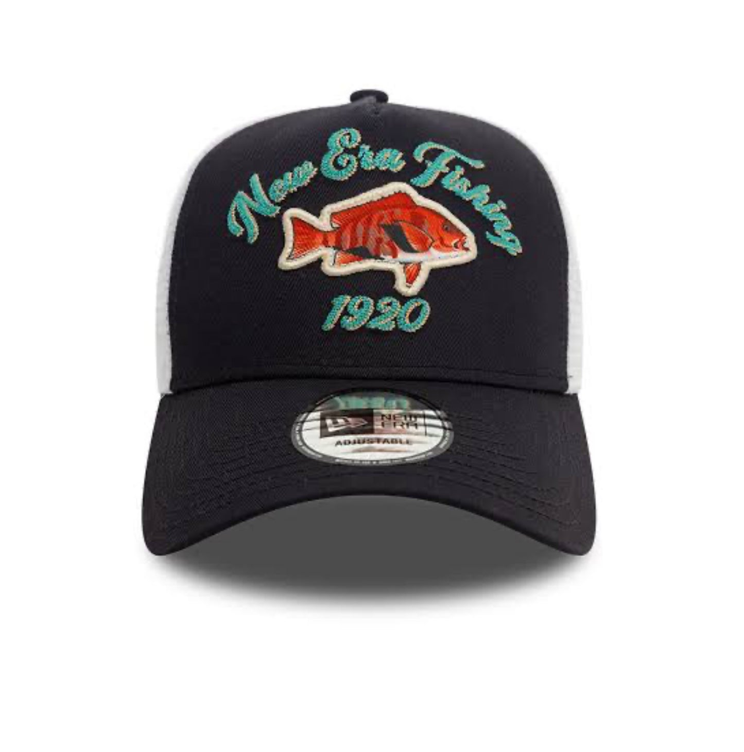 New Era Fishing Trucker Cap Adjustable Red Snapper