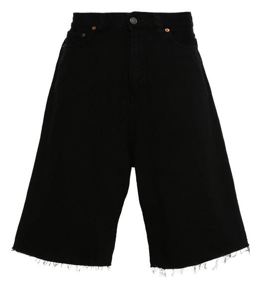 Haikure frayed denim shorts