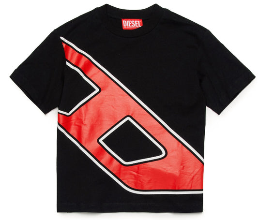 Diesel Kids Macro D logo T-shirt