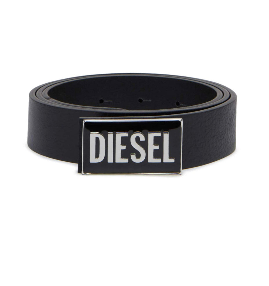 DIESEL B-Glossy Leather Belt