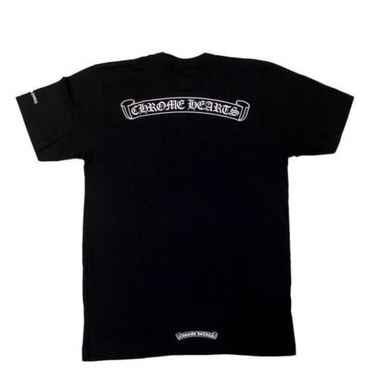 Chrome Hearts Scroll Logo T-Shirt Black