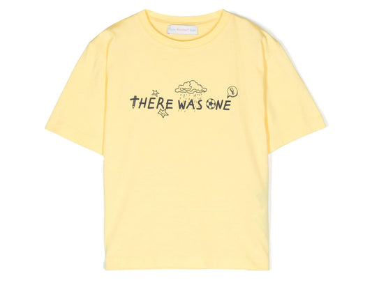 There Was One Kids logo-print cotton T-shirt