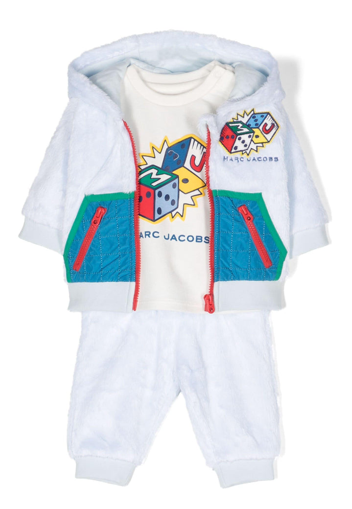 Marc Jacobs Kids logo-print cotton tracksuit set