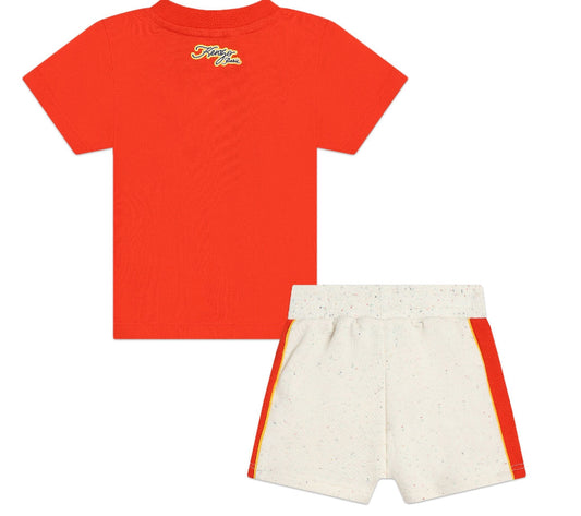 Kenzo Kids
Kotora-print cotton shorts set