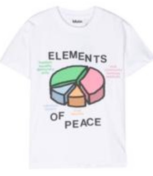 Molo Peace chart-print cotton T-shirt