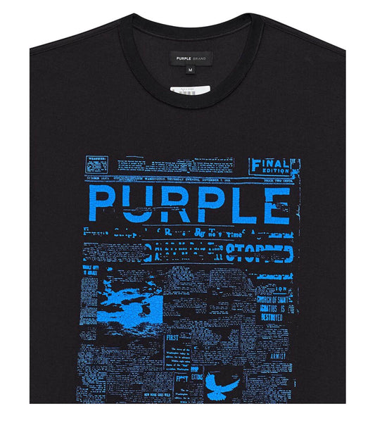 Purple Brand Graphic-print cotton muscle tee