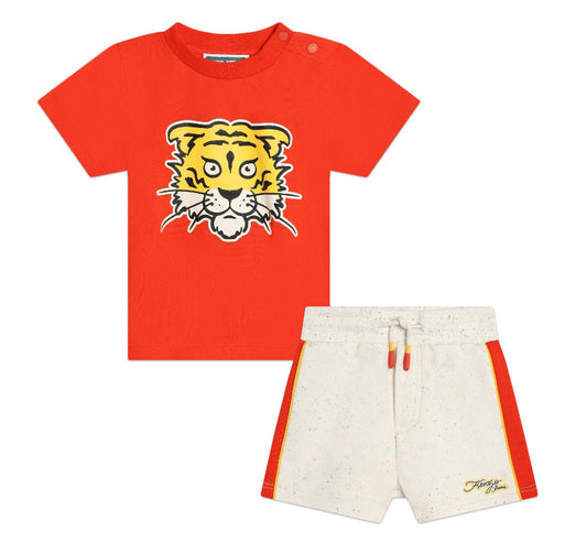 Kenzo Kids
Kotora-print cotton shorts set