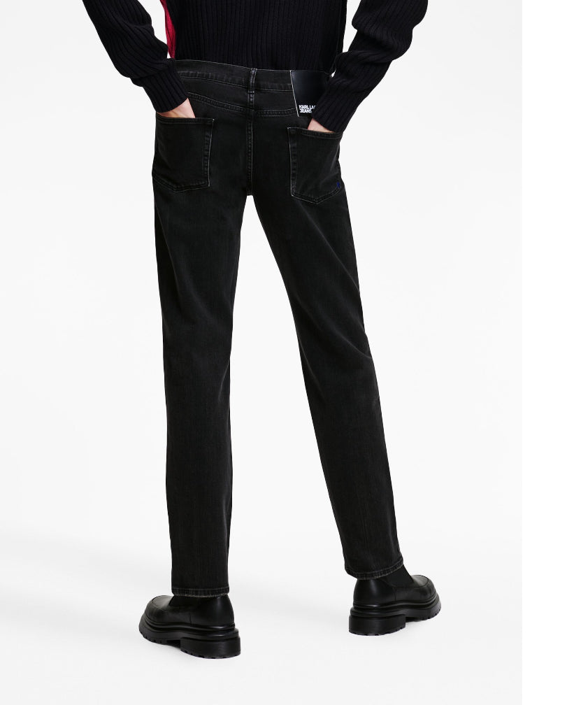 Karl Lagerfeld Jeans
Mid-rise straight-leg jeans