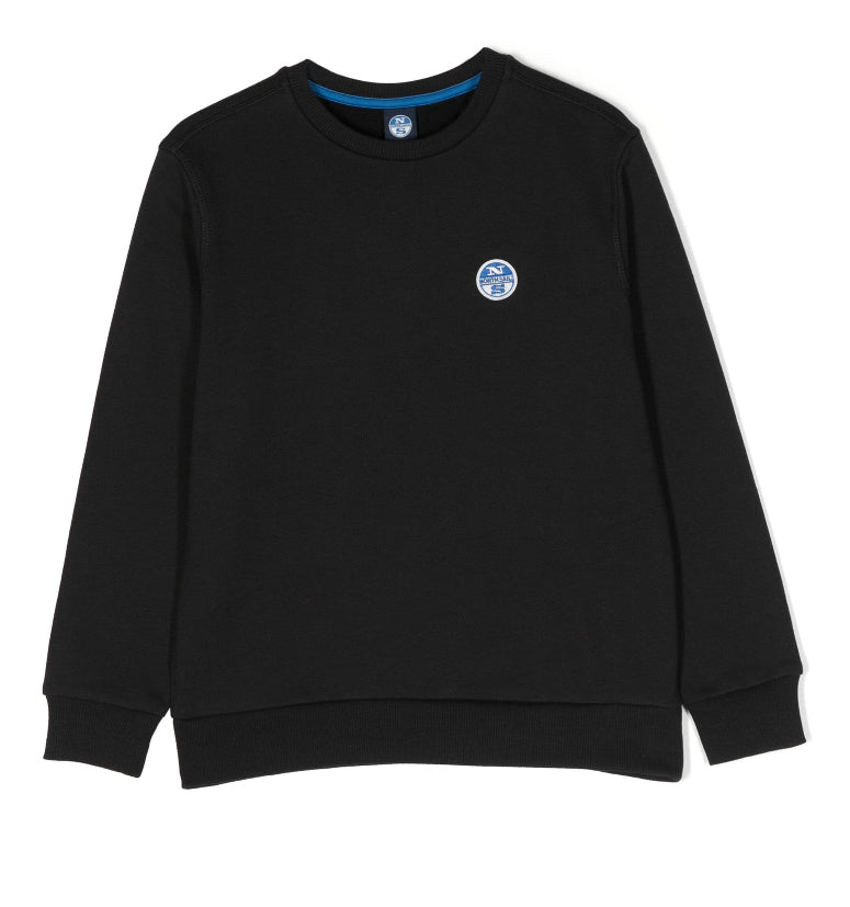 North Sails Kids Logo-print cotton sweatshirt