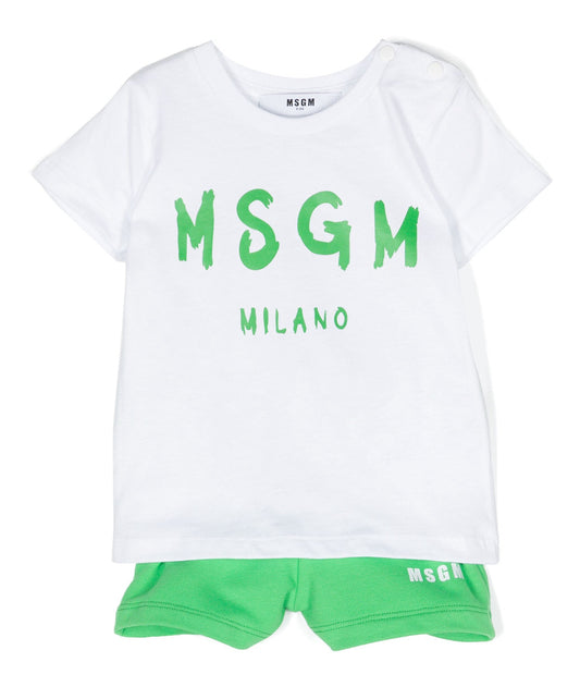 MSGM Kids
logo-print cotton shorts set