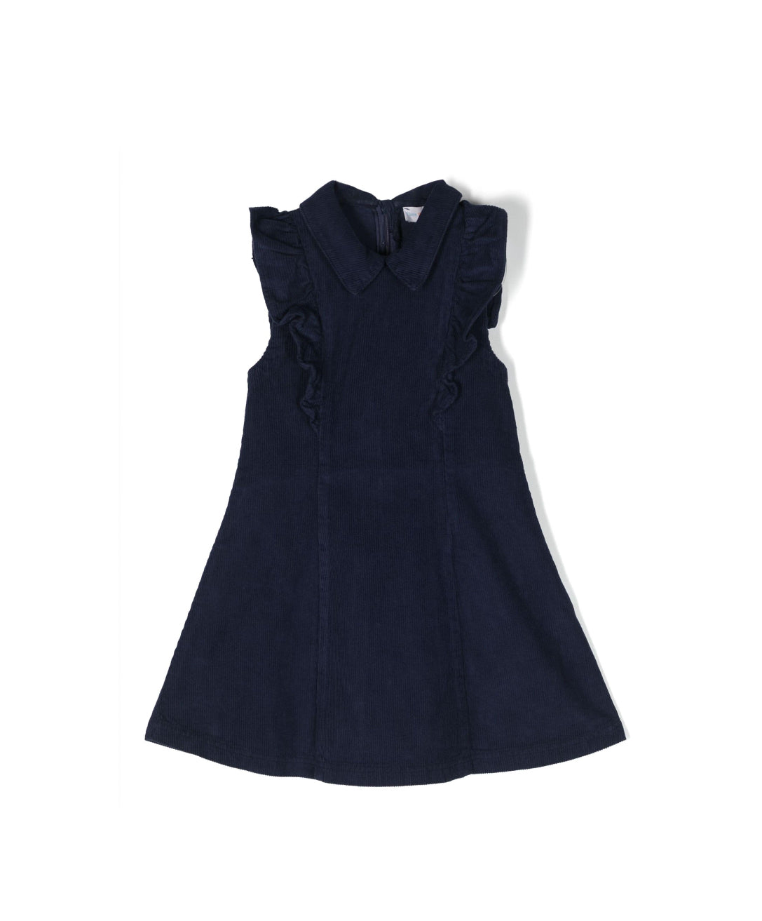 There Was One Kids Ruffled sleeveless corduroy dress