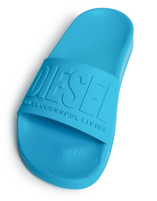 Diesel Kids Sa-Mayemi logo-embossed slides