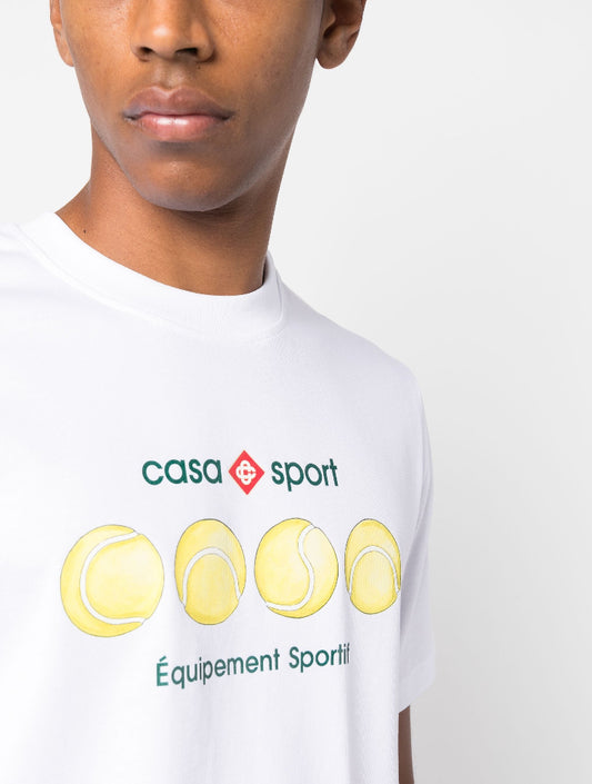 Casablanca Tennis Ball organic-cotton T-shirt