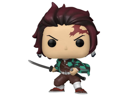 POP Demon Slayer - Tanjiro Kamado Funko Vinyl Figure (Bundled with Compatible Box Protector Case), Multicolor