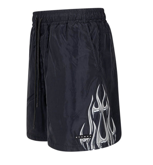 Stampd Chrome Flame track shorts