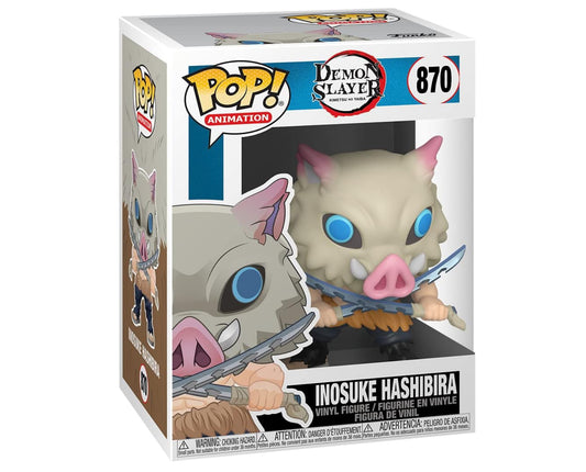 POP Demon Slayer - Inosuke Hashibira Funko Vinyl Figure (Bundled with Compatible Box Protector Case), Multicolor